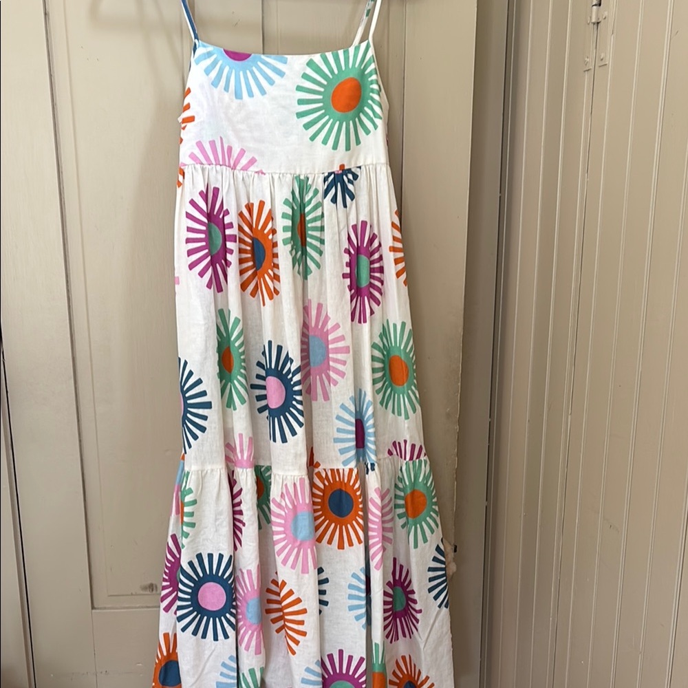 Chinti & Parker Pink and Purple Spaghetti Strap Sundress